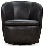 Kierreys - Leather Accent Swivel Chair image 3