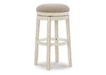 Realyn - White - Uph Swivel Stool image 1
