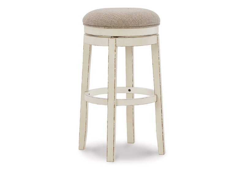 Realyn - White - Uph Swivel Stool image