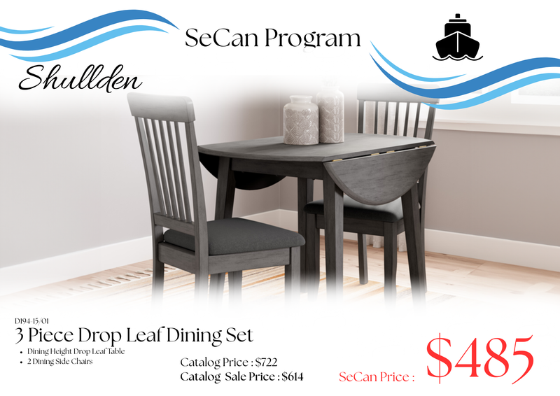 Shullden - Drop Leaf Dining Set image
