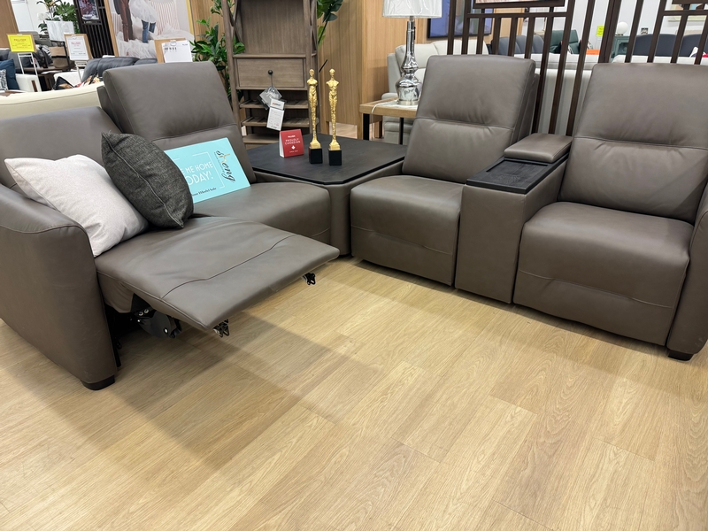 Sanibel - Triple Power RHF Loveseat & RHF Console Loveseat w/Premium Heat & Massage & Wood Top Cover image
