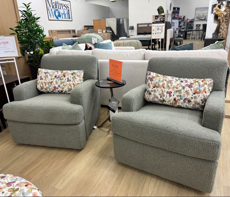 Abbey - 2 Swivel Accent Chairs image